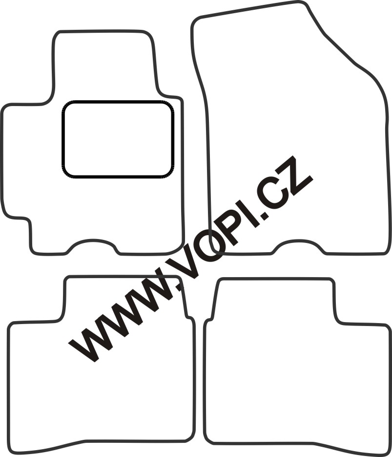 Textil-Autoteppiche Suzuki Swift 2017 - Autofit (4541)